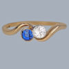 Antique Diamond Twist Ring