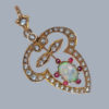 Opal Pearl Ruby Pendant