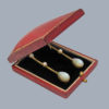 Edwardian Opal Pearl Earrings in box