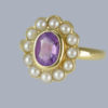 vintage amethyst pearl ring