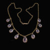 Edwardian amethyst fringe necklace 