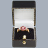 Antique Ruby Diamond Ring in Box