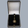 Edwardian sapphire pearl pendant in box