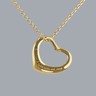 Tiffany 18ct Gold Elsa Peretti Open Heart Pendant