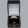 Victorian opal and diamond ring in box