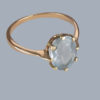 Vintage aquamarine solitaire ring