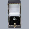 Vintage aquamarine solitaire ring in box