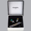 Chanel CC dice earrings