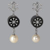 Chanel pearl snowdrop earrings