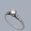 diamond platinum solitaire ring