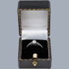 diamond platinum solitaire ring in box
