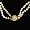 Vintage necklace cultured pearl clasp