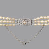 cultured vintage pearl necklace gold clasp