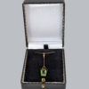 gorgeous edwardian peridot pendant in box