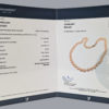Vintage Single Strand Pearl Necklace with certificate